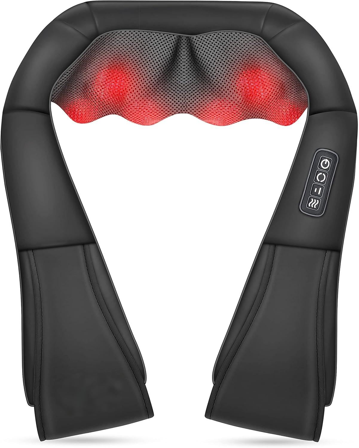 CCILIYC Shiatsu Massagers Neck and Back Massager with Heat - Faux Leather DEMO