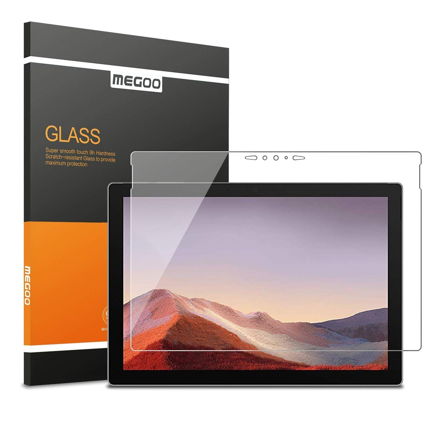 MEGOO Glass Screen Protector for Surface Pro 7 Plus/Pro Tempered HDX-Clear NEW