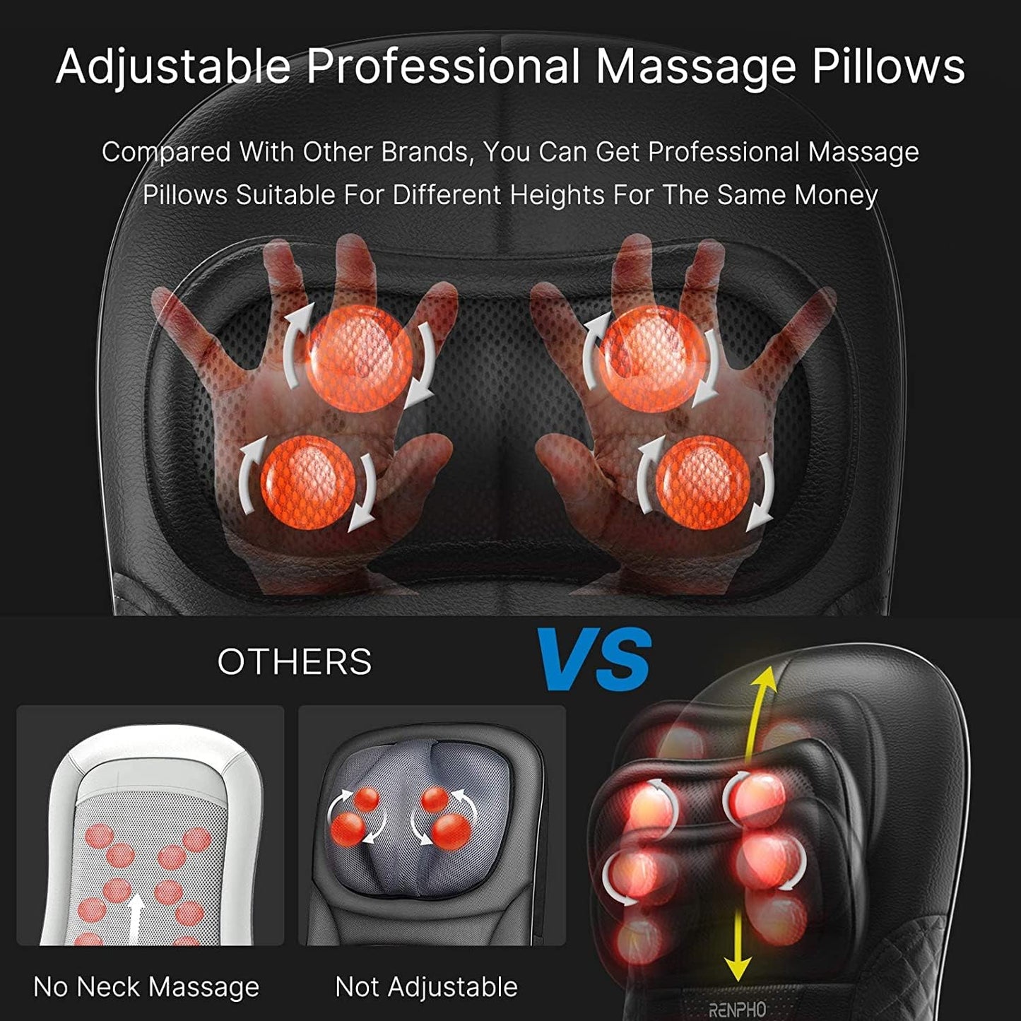 Renpho Shiatsu Massage Chair with Heat and Vibration Electric Massager DEMO