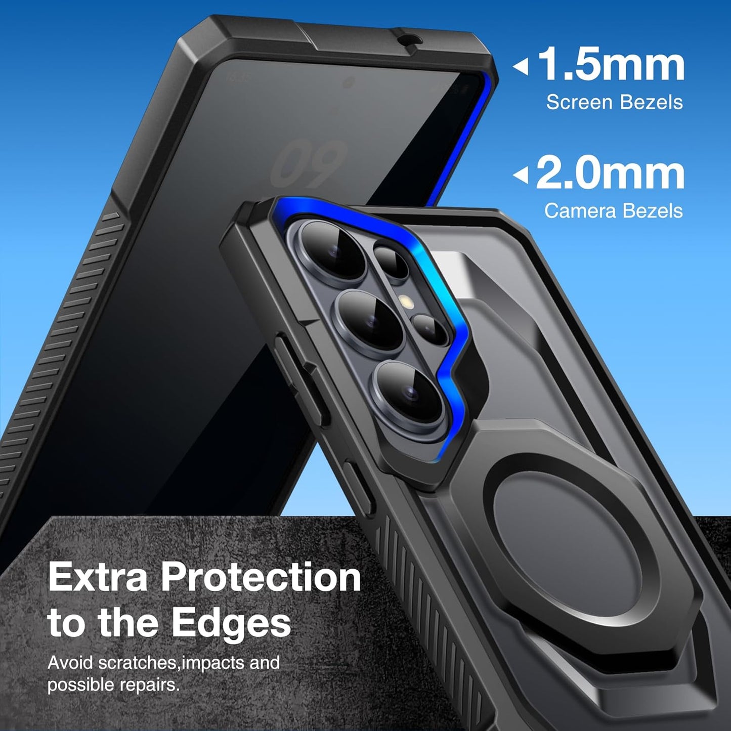 Tongate Magnetic Phone Case with Aluminum Alloy Kickstand for Galaxy S26 NEW