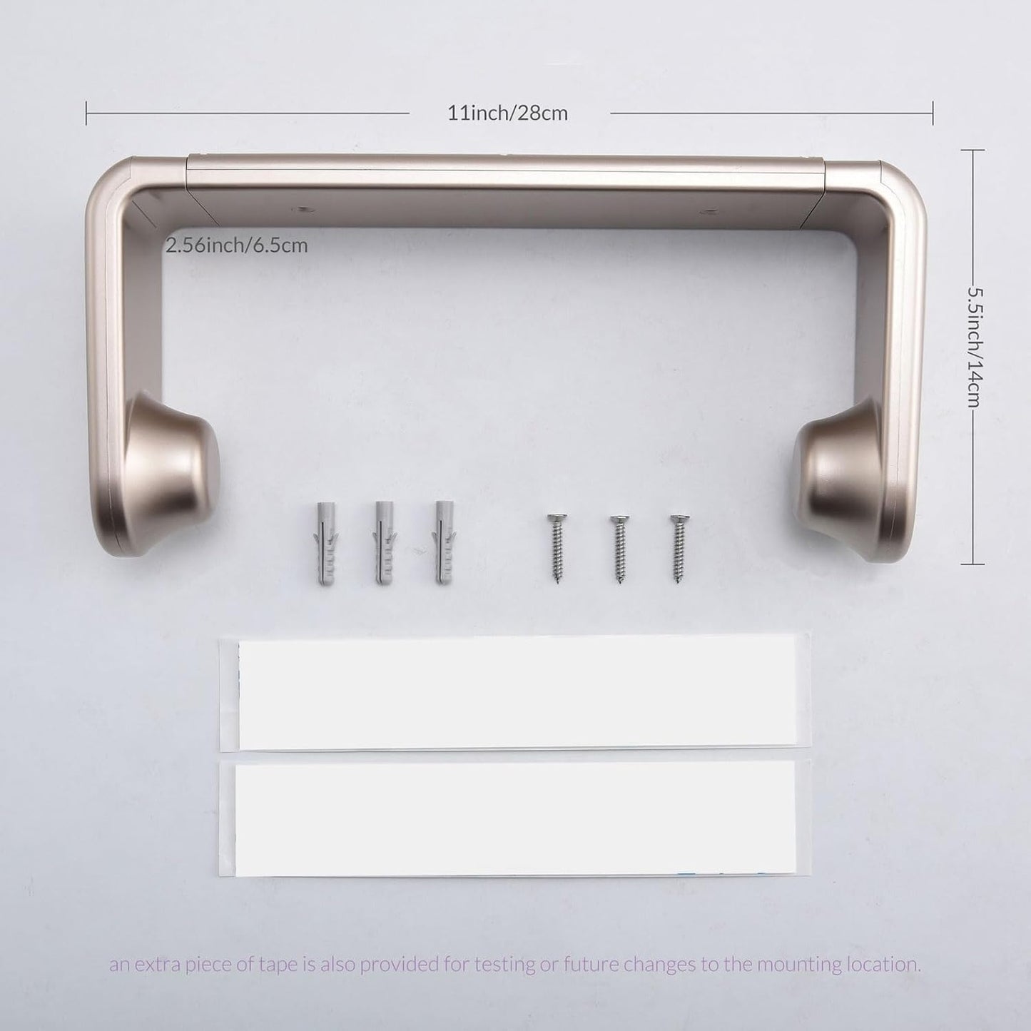 simpletome Paper Towel Holder with Adjustable Tension Arm for One-Handed NEW