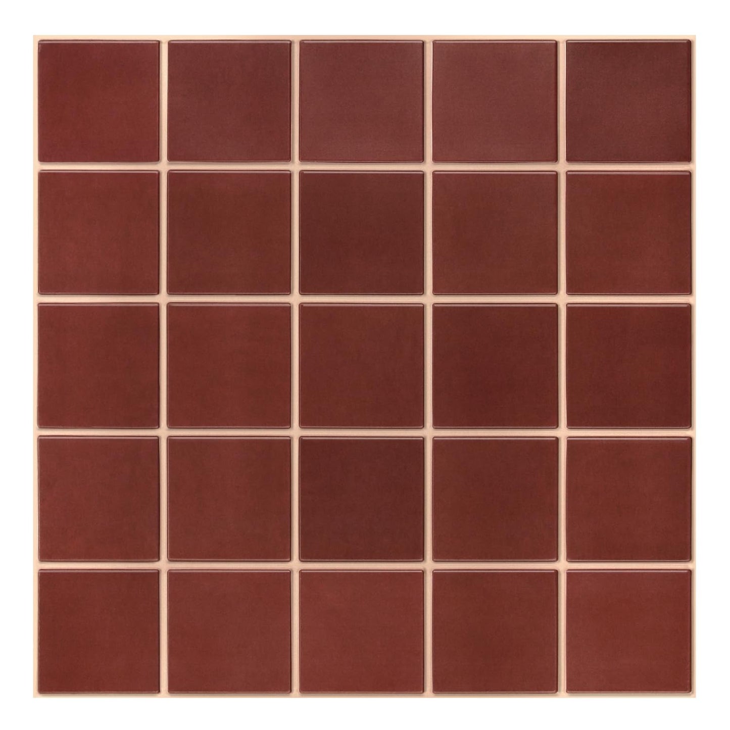 Commomy Red Square Peel and Stick Backsplash Tiles 30x30cm Wall Stickers NEW