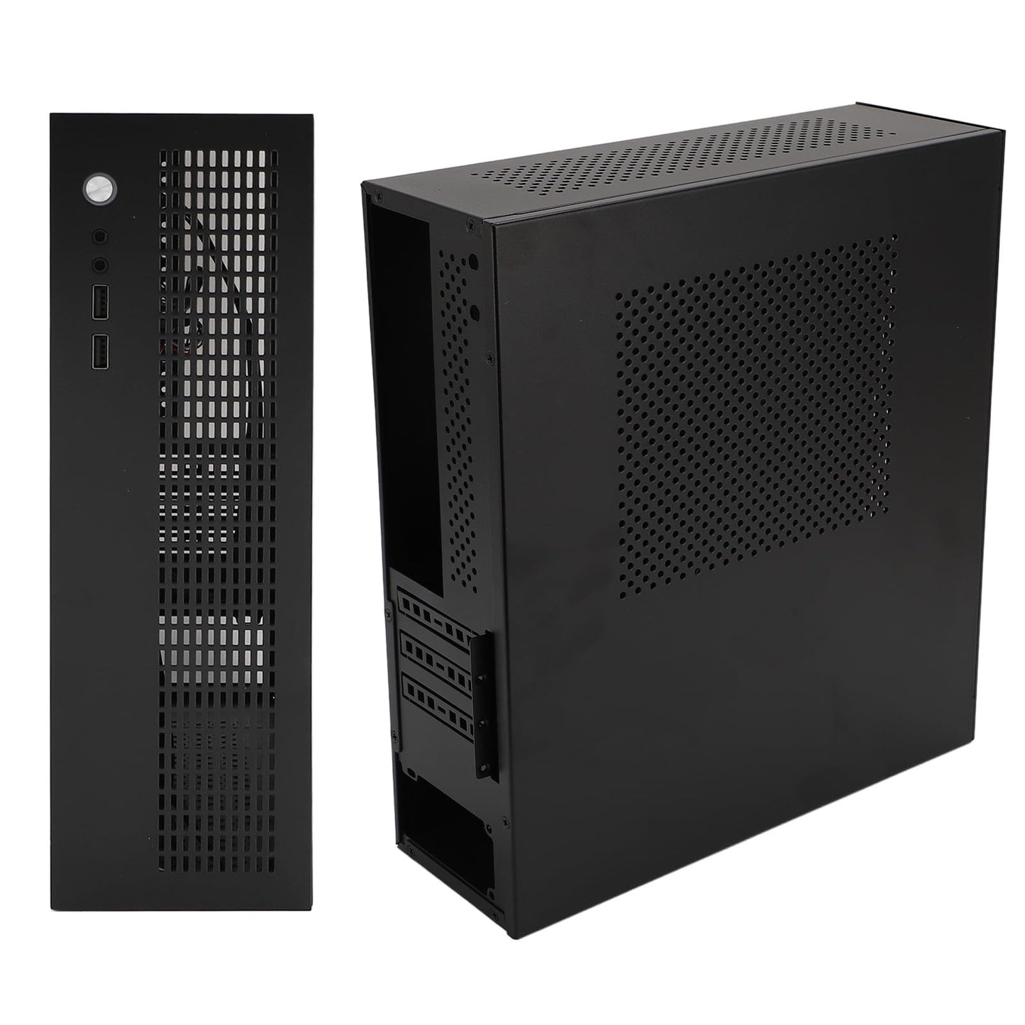A-ONEBOX Mini Gaming PC Computer Case, Steel Body, Black, 307x96x278mm DEMO