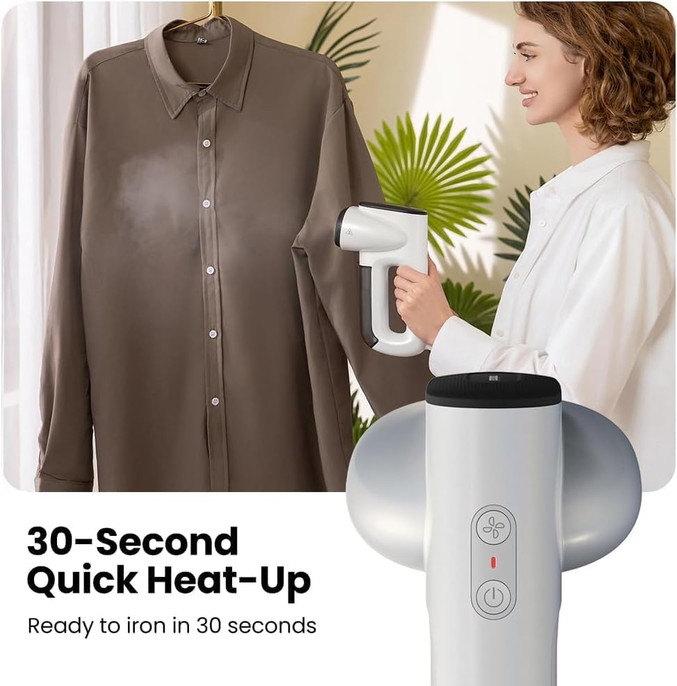 Neakasa 2-in-1 Handheld Clothes Steamer with 2300Pa Suction for Wrinkle DEMO