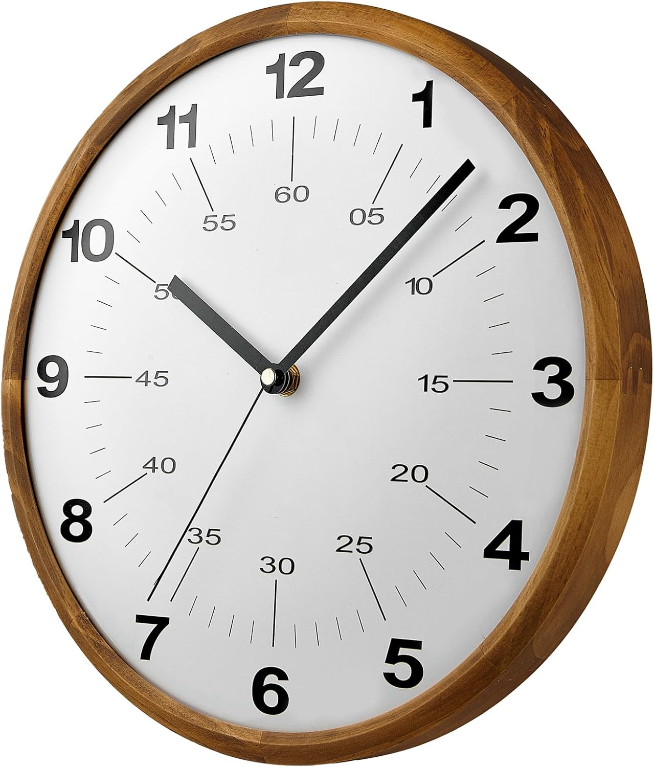 Tahitica 30cm Modern Quartz Wall Clock Silent Non-Ticking Decorative White NEW