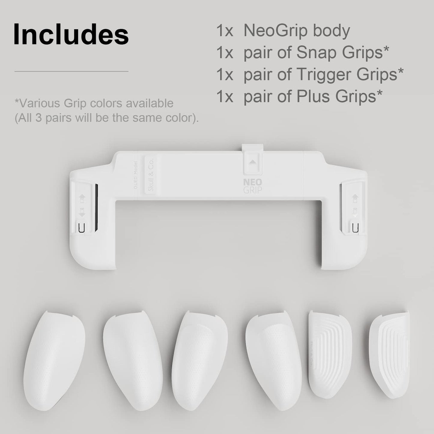 Skull & Cases Co. NeoGrip Ergonomic Replaceable Grips for Comfortable DEMO