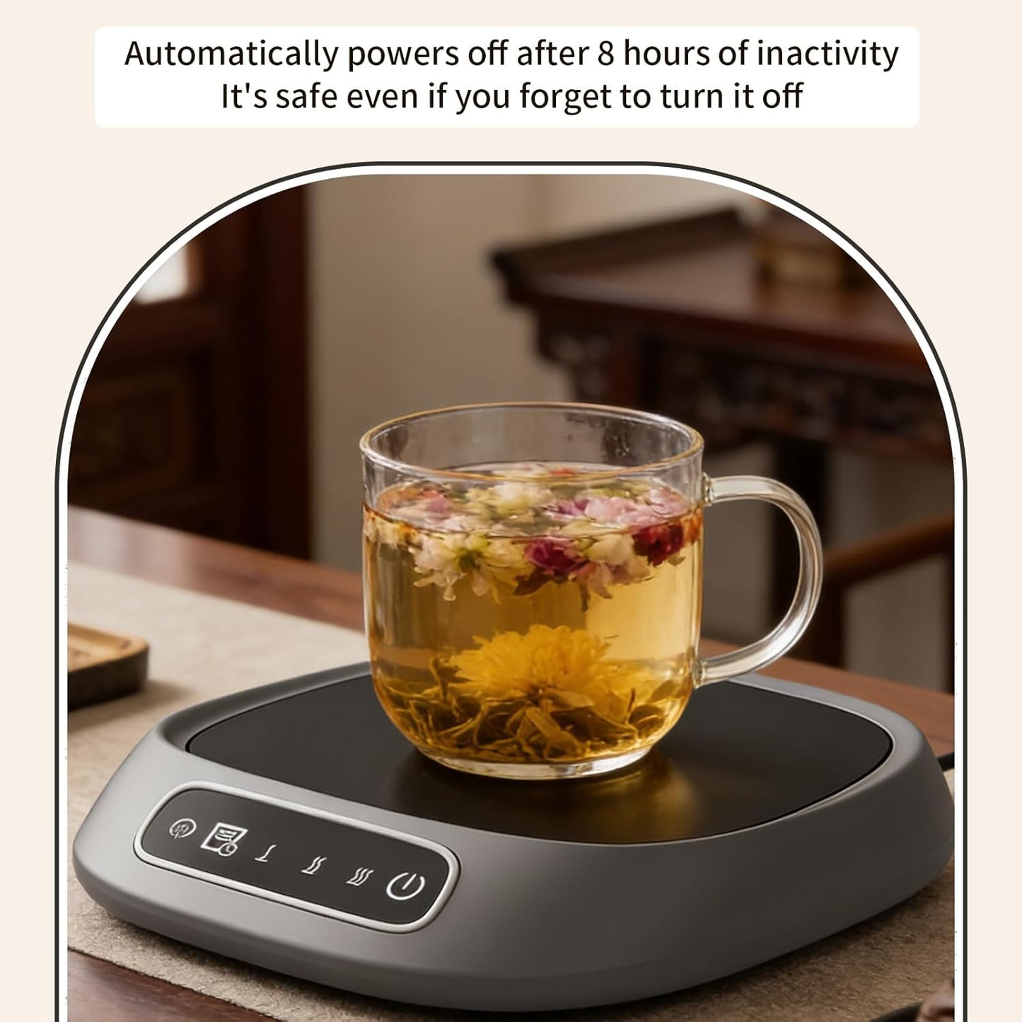 Electric Coffee Mug Warmer Desk Accessory with 3 Temperature Settings in NEW