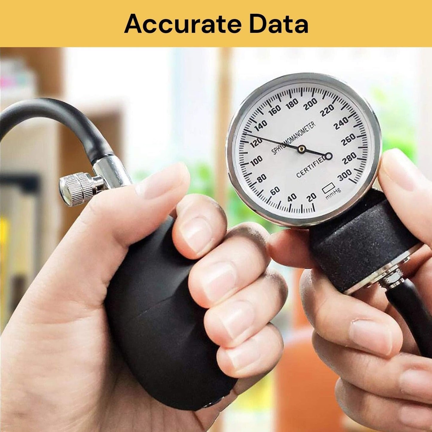 Upper Arm Blood Pressure Monitor Kit Stethoscope Black Size 18.5*10*7 cm NEW