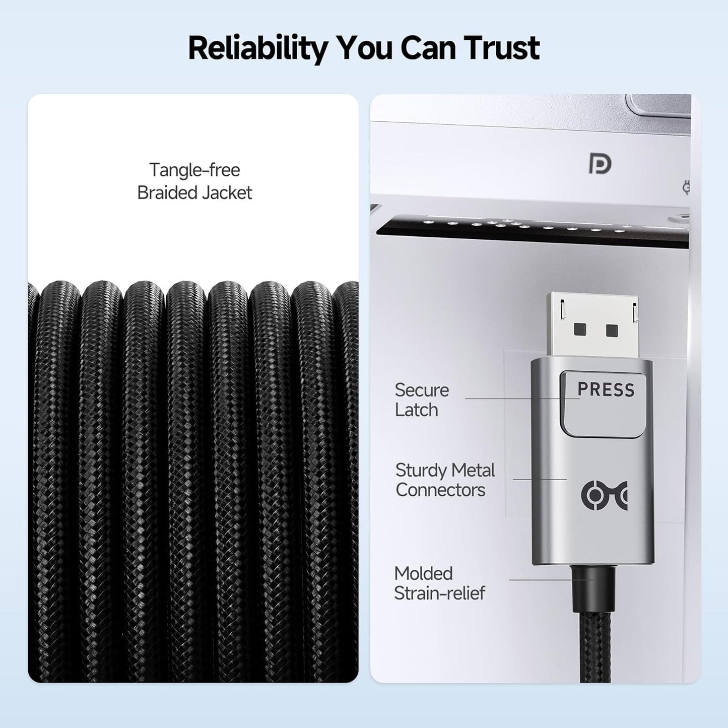 Cable Matters USB Cables USB-C to DisplayPort 2.1 40Gbps Bi-Directional NEW