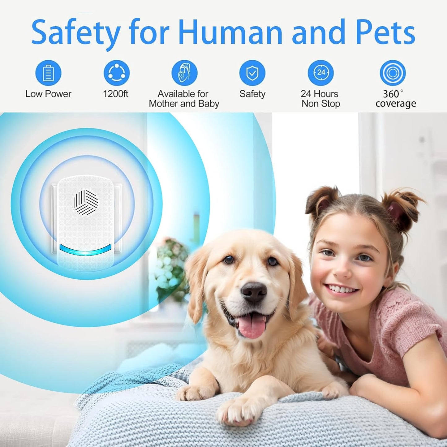 Ultrasonic Pest Repeller Plug-In Rodent Repellent for Indoor Control DEMO