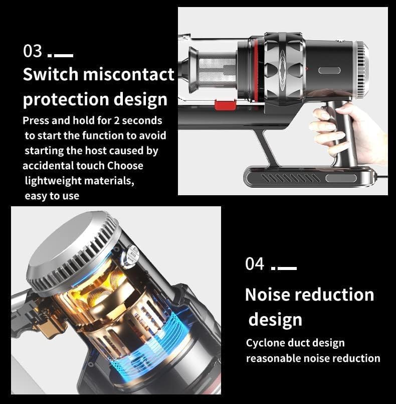 SOKANY Handheld Vacuum Cleaner 2000W Powerful Suction Lightweight Silver NEW