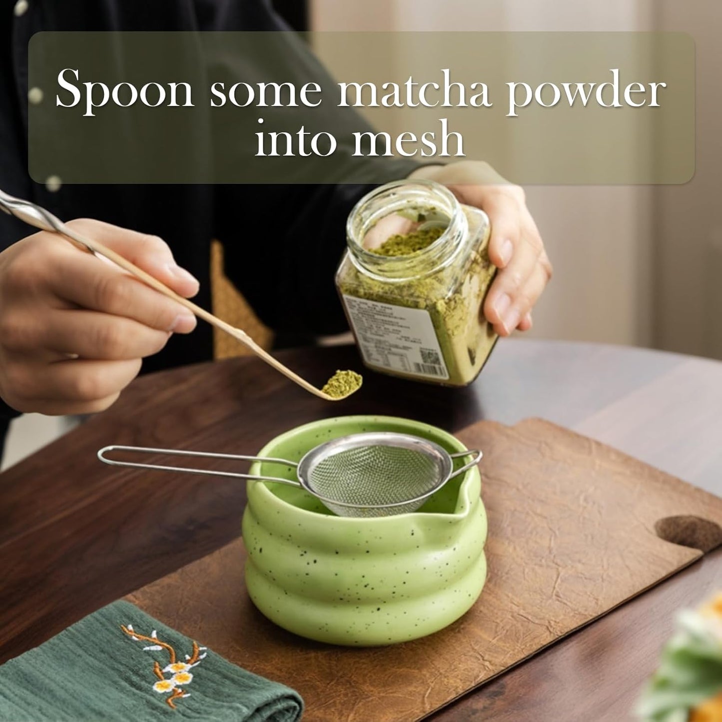 Premium 7-Piece Tea Sets Japanese Matcha Tea Set Household Kit - Green NEW