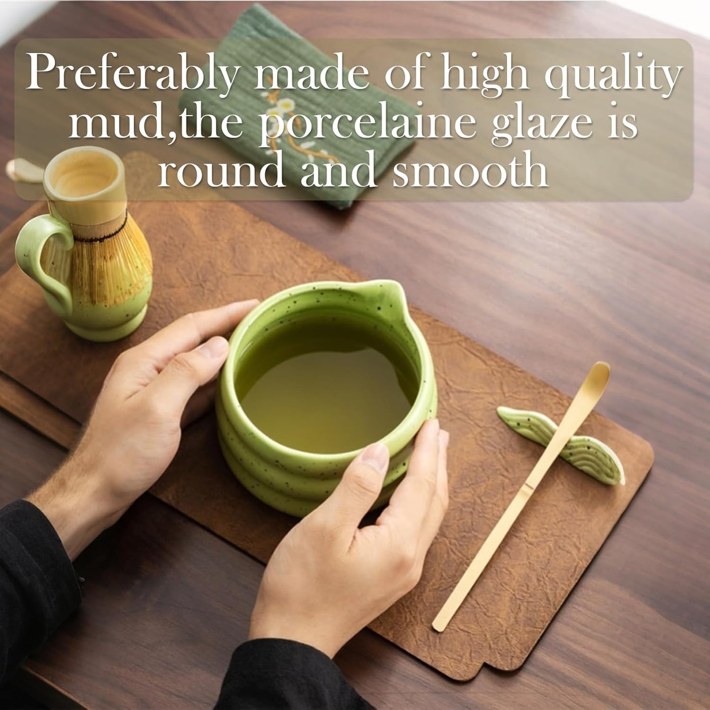 Premium 7-Piece Tea Sets Japanese Matcha Tea Set Household Kit - Green NEW