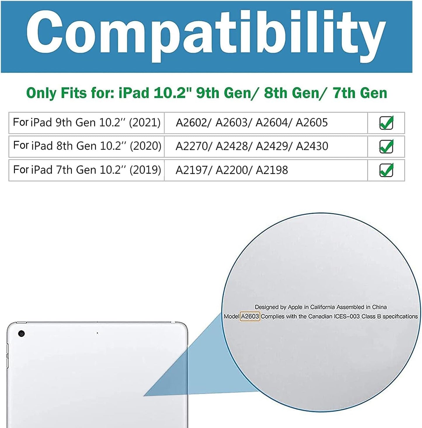 10.2" iPad Screen Protector Tempered Glass Clear Shield for 9th 8th 7th DEMO