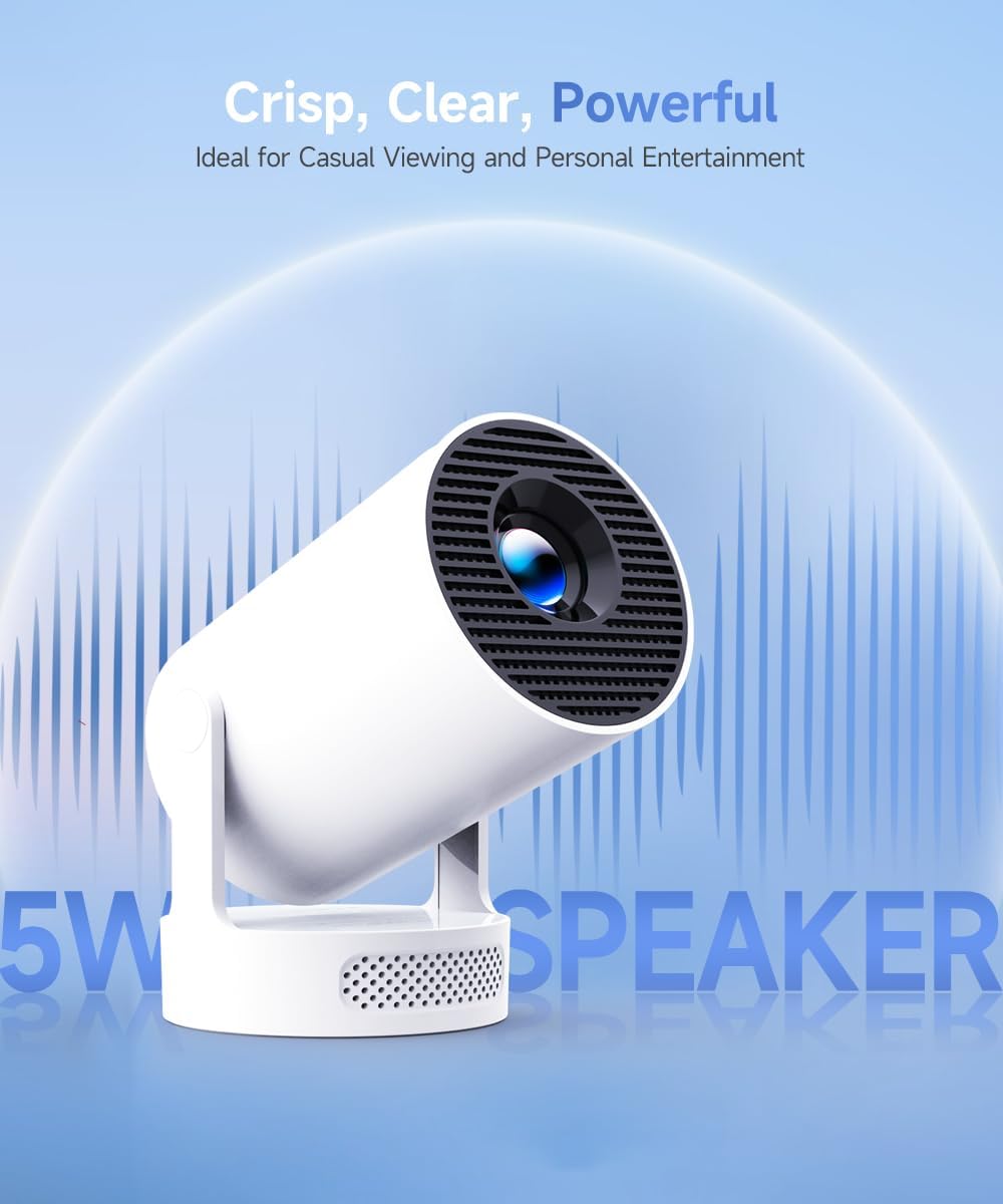 Magcubic 4K Projectors Mini Projector with Upgraded HiFi Speaker, Built-in