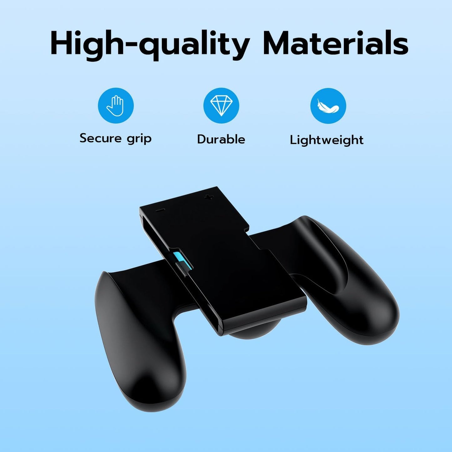 DOBE Black Charging Controllers Grip for Nintendo Switch 2 Joy-Cons Size NEW