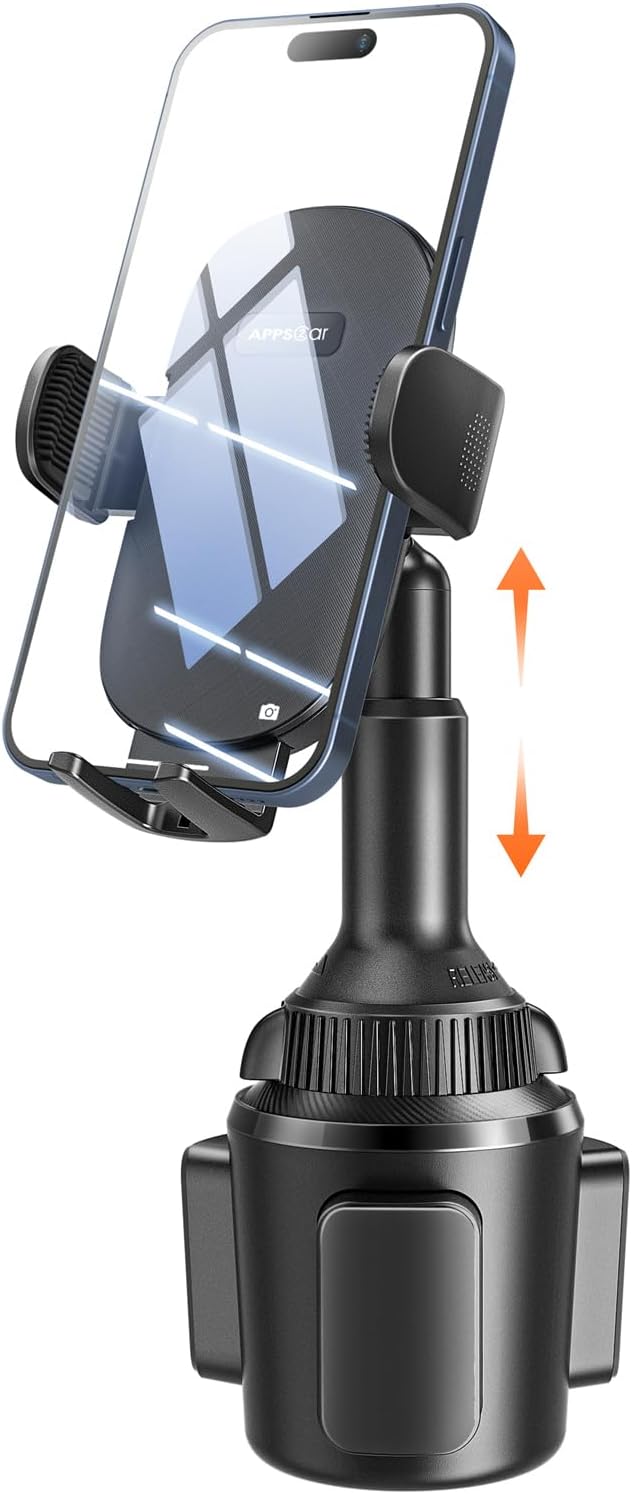 APPS2Car Universal Automobile Accessories Car Cup Phone Holder 360° Swivel NEW