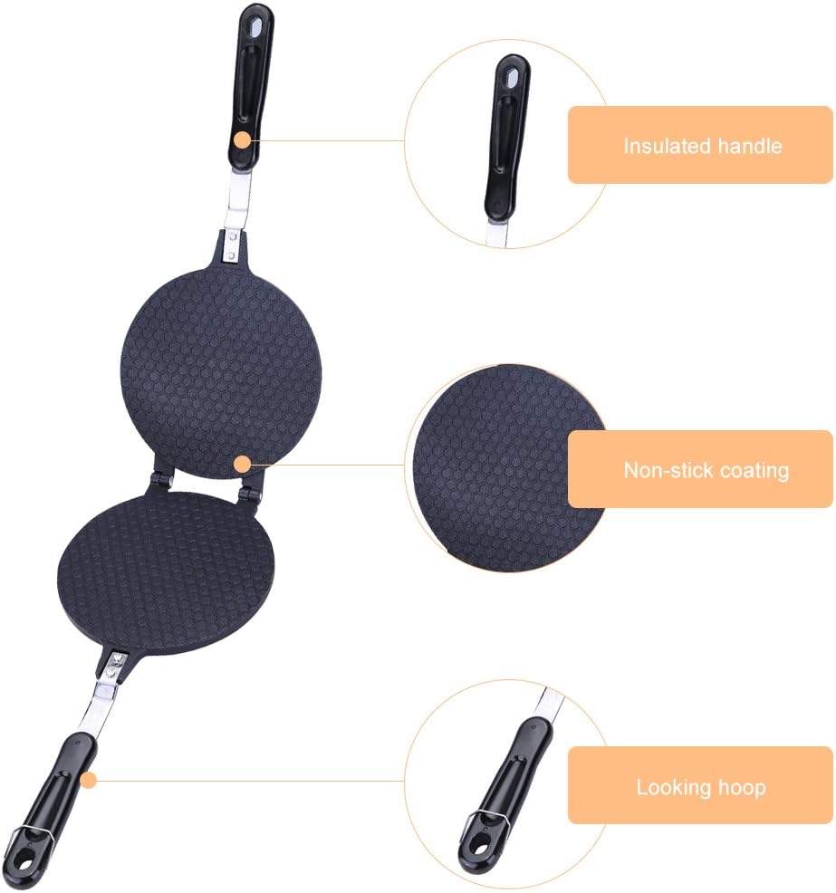 Electric Nonstick Waffle Maker Hot Plate Cooktop Speciality Appliance Black NEW