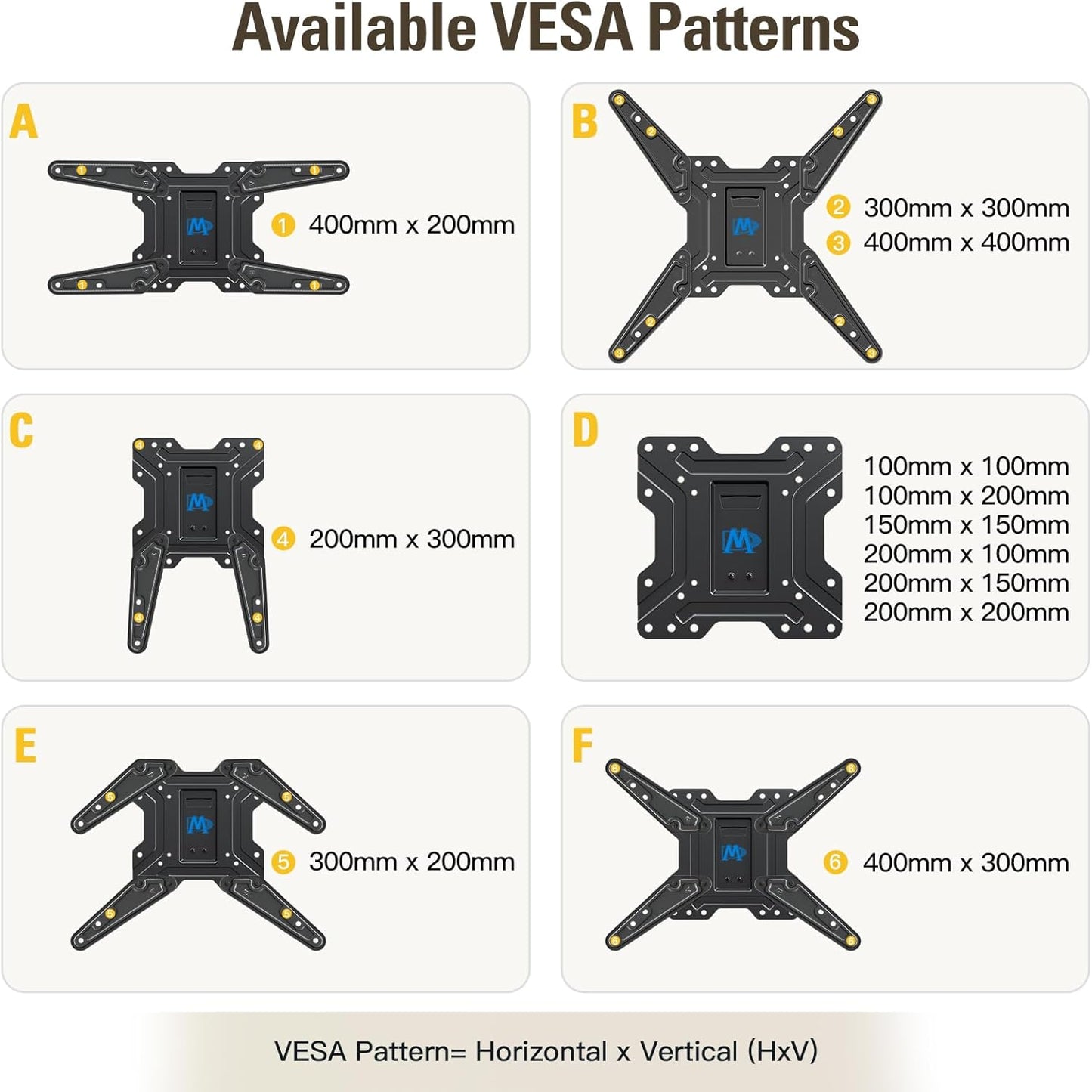 Mounting Dream TV Wall Mount Bracket - Black, Perfect Center Design, Sturdy DEMO