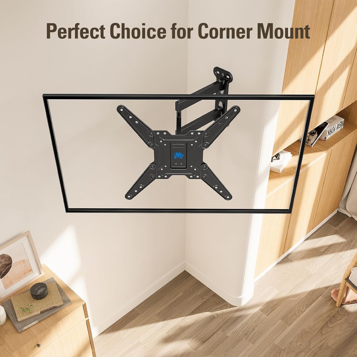 Mounting Dream TV Wall Mount Bracket - Black, Perfect Center Design, Sturdy DEMO