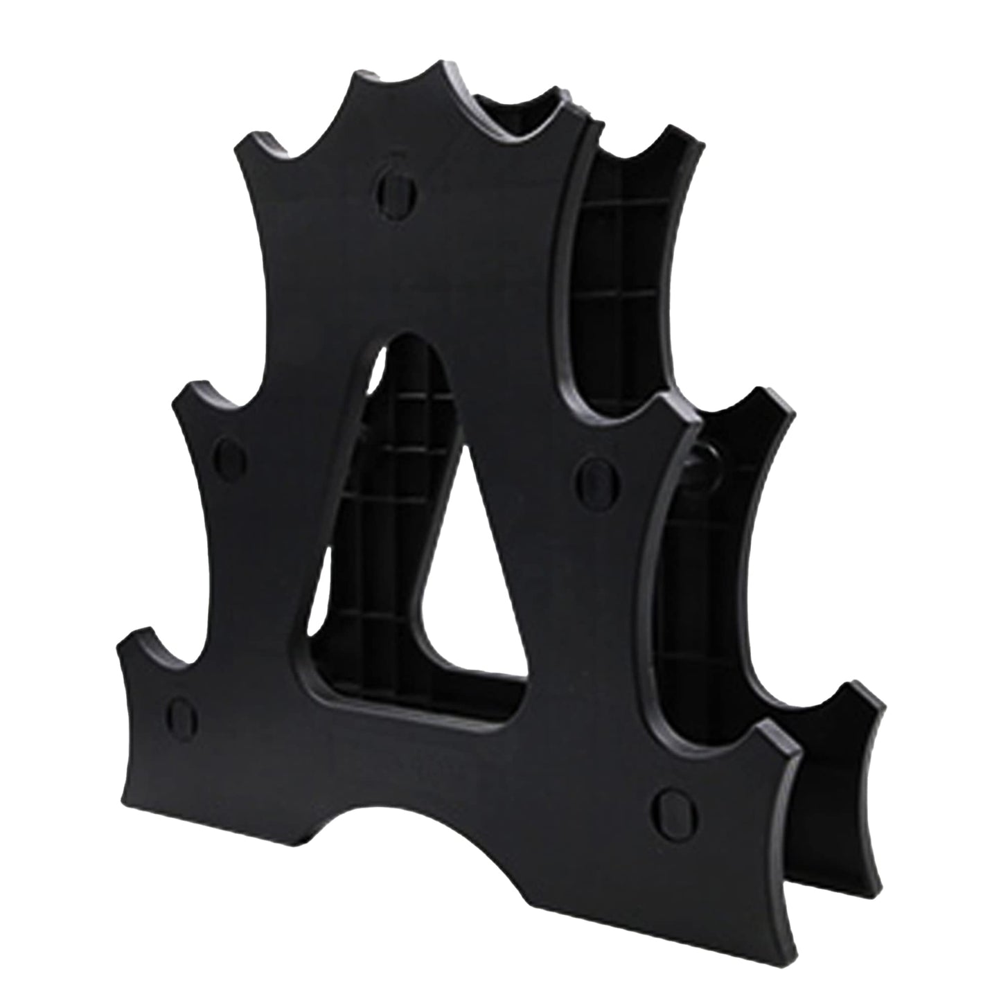 PROIRON 3-Level Dumbbells Dumbbell Holder Stand Organizer - Black Plastic DEMO