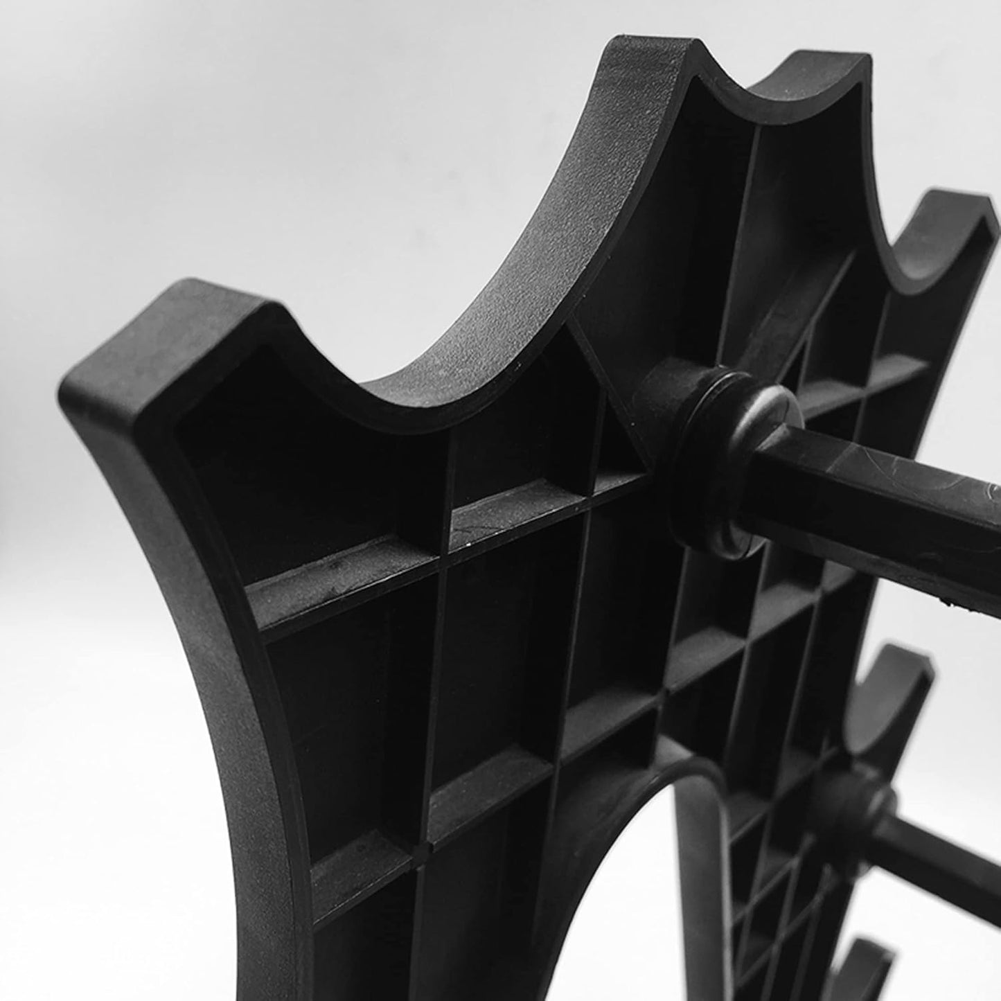 PROIRON 3-Level Dumbbells Dumbbell Holder Stand Organizer - Black Plastic DEMO