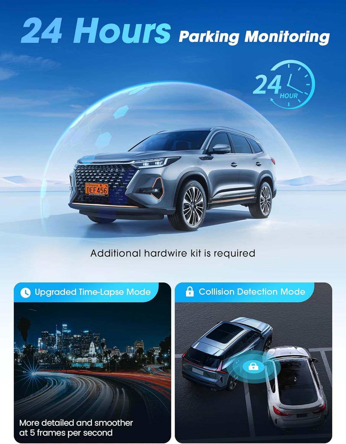 ddpai 4K+1080P+2K On-Dash-Monitoring 3-Channel Dash Cam with Dual STARVIS DEMO