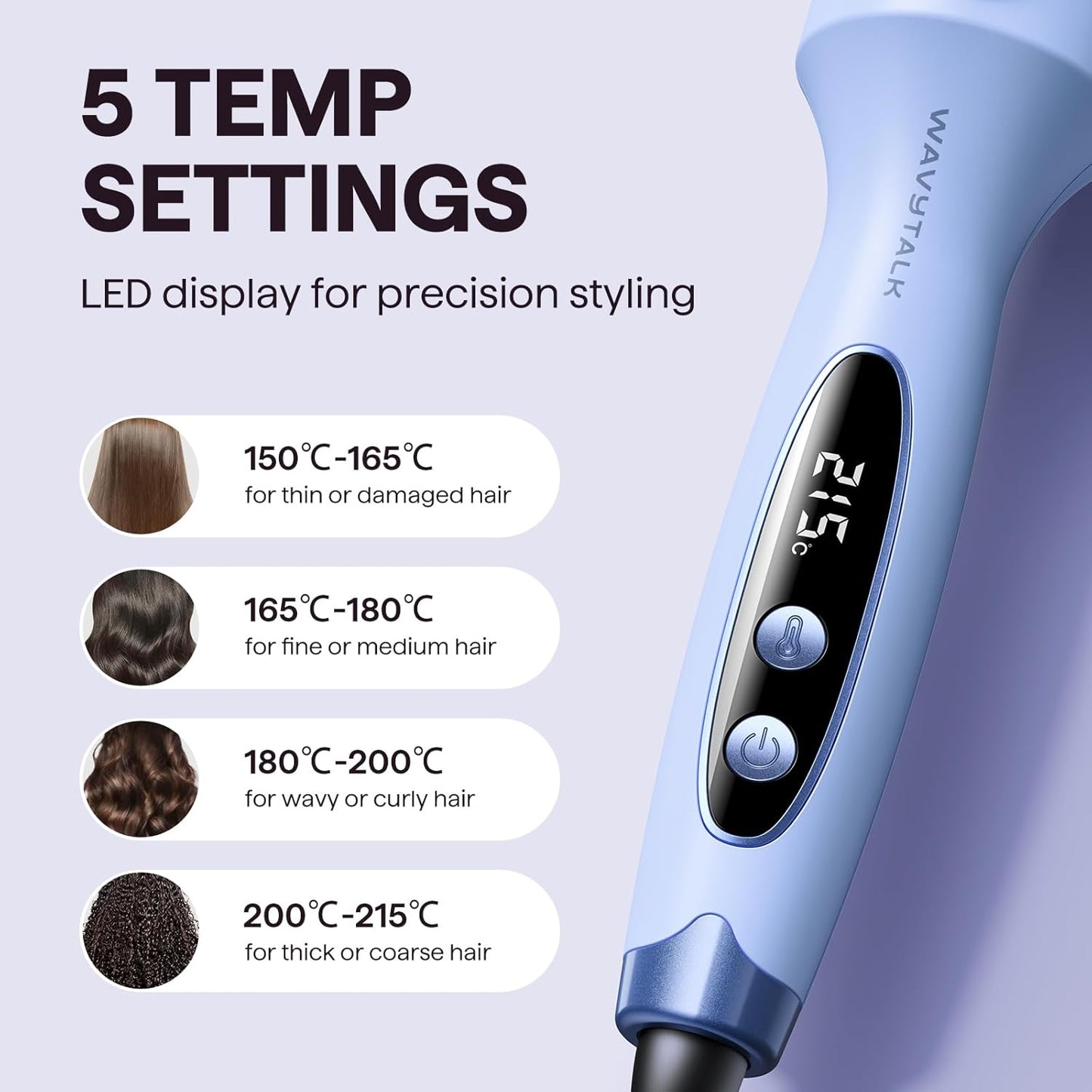 wavytalk Ionic Round Heated Hot Brush for Blowout Boost and Thermal Styling NEW