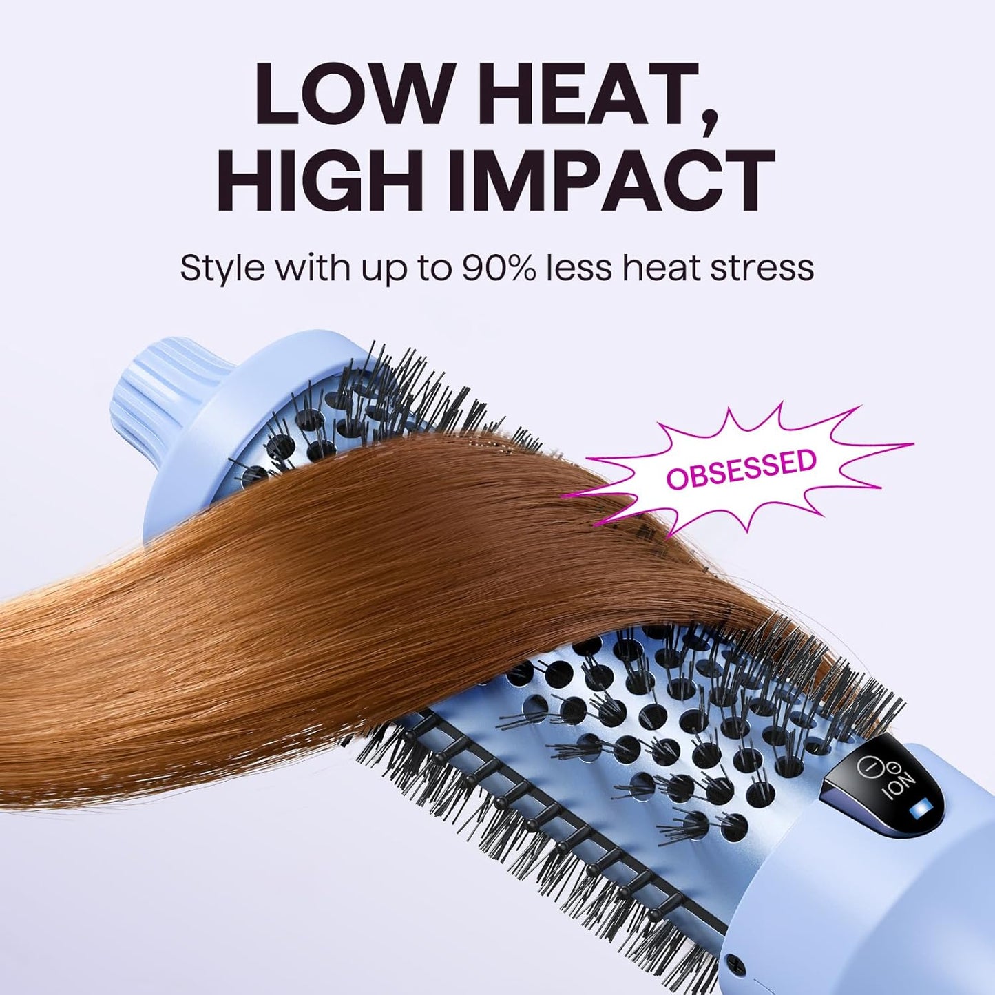 wavytalk Ionic Round Heated Hot Brush for Blowout Boost and Thermal Styling NEW
