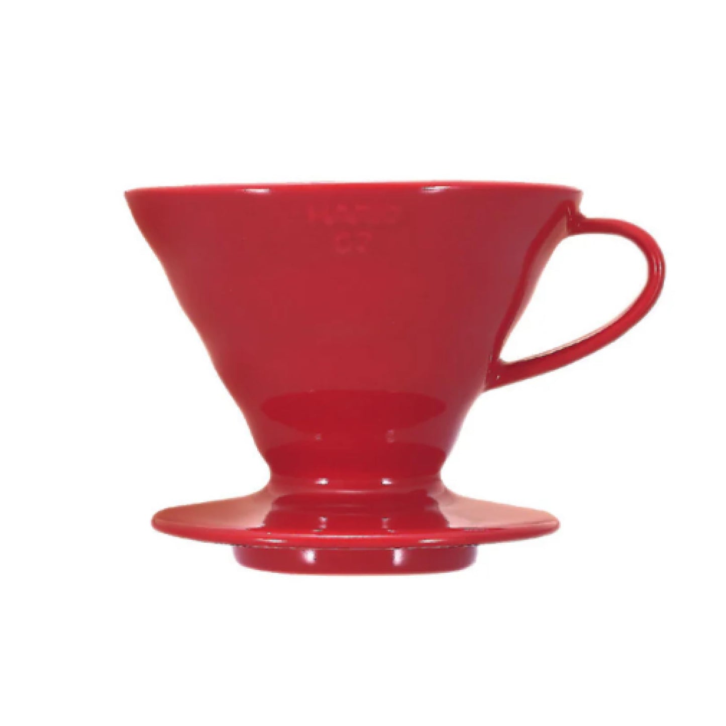 HARIO V60 Transparent Ceramic Coffee Dripper, Red, Pour Over Maker NEW