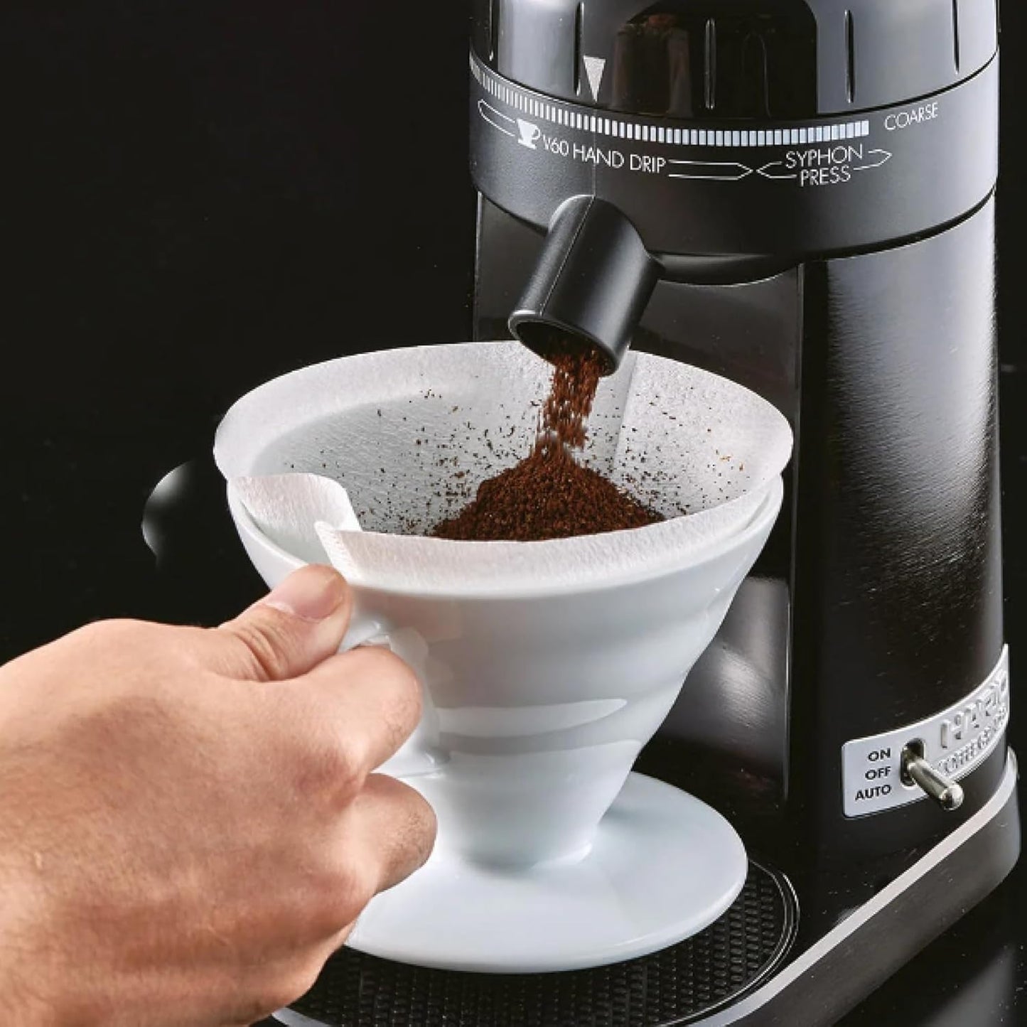HARIO V60 Transparent Ceramic Coffee Dripper, Red, Pour Over Maker NEW
