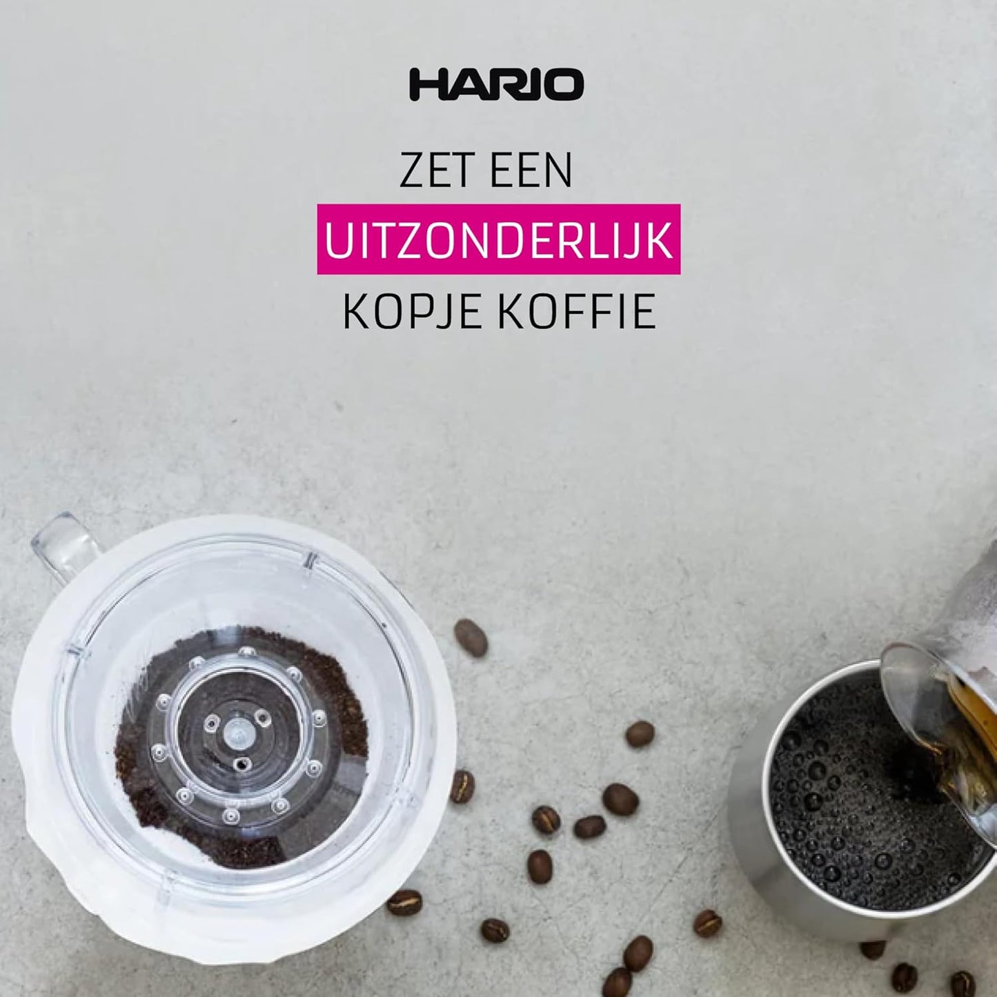 HARIO V60 Transparent Ceramic Coffee Dripper, Red, Pour Over Maker NEW