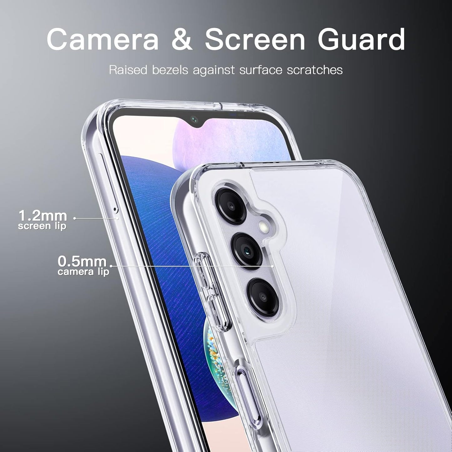 JETech Clear Phone Case for Samsung Galaxy A14 5G 6.6-Inch Smartphone NEW