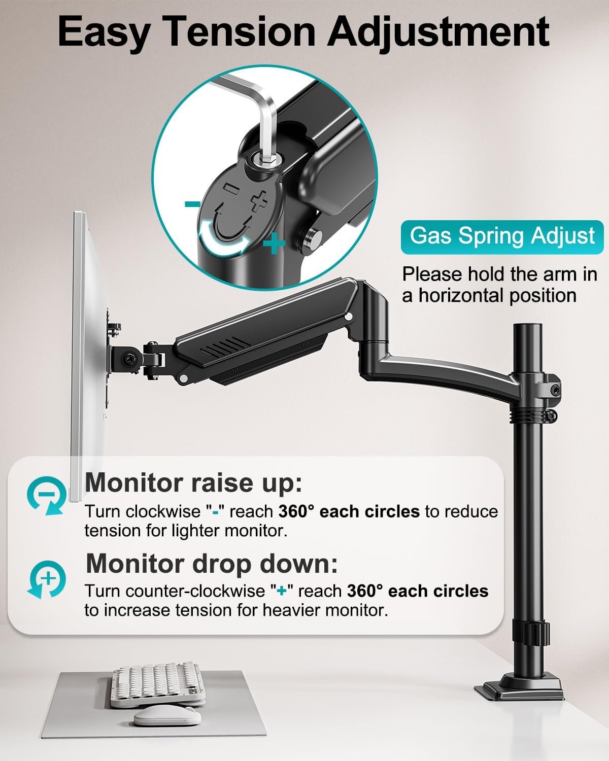 MOUNT PRO Dual Monitor Stand for Desk Taller Arms up to 32 Inch Screens NEW