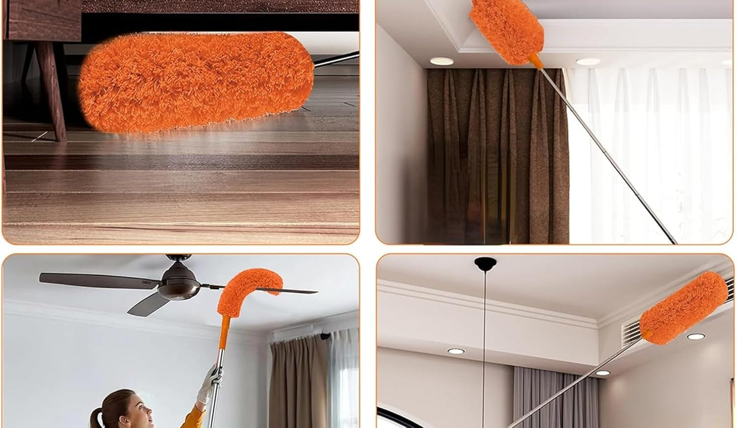 Telescopic Cleaning Tools Kit with Squeegee and Duster Window Cleaner NEW