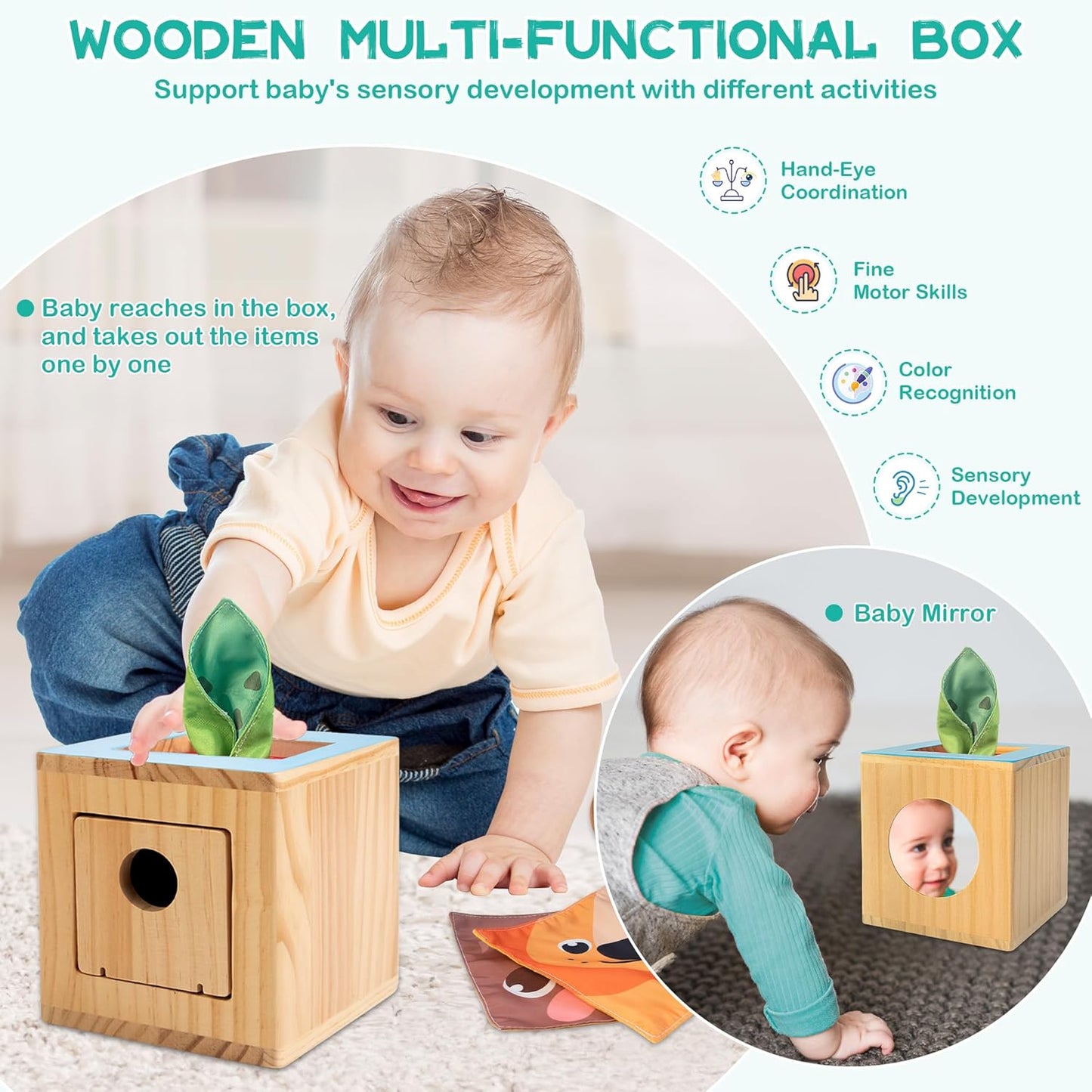 Multicoloured 9-in-1 Montessori Learning Toys for Sensory Educational Play NEW