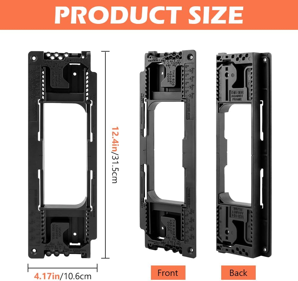 Adjustable Black Door Hinge Jig Mortiser Installation Tool for DIY Home NEW
