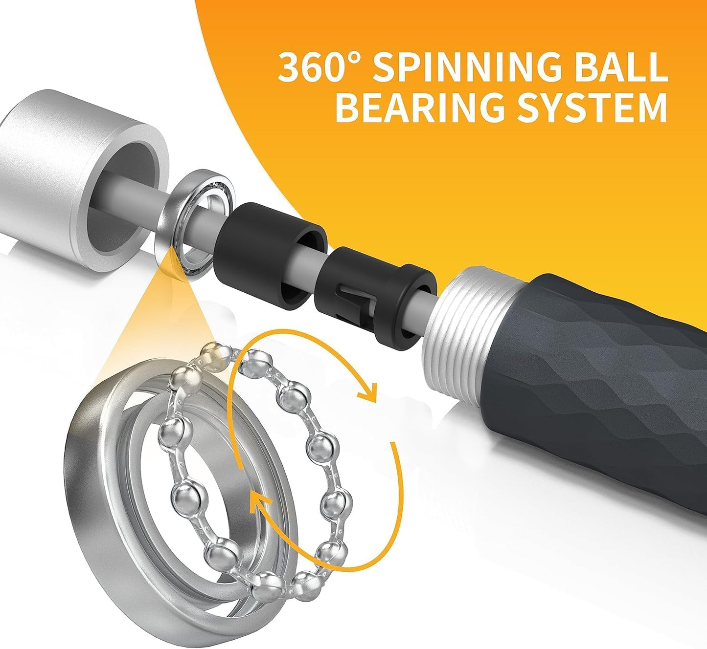 PROIRON Weighted Jump Rope 360° Swivel Ball Bearings Tangle-Free Skipping NEW