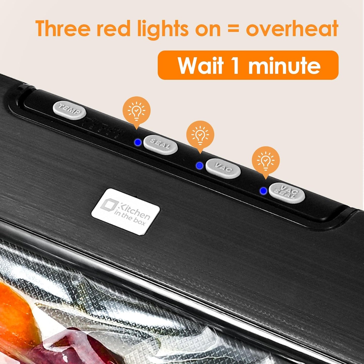 Kitchen in the Box Automatic Vacuum Sealer Machine for Food Preservation NEW