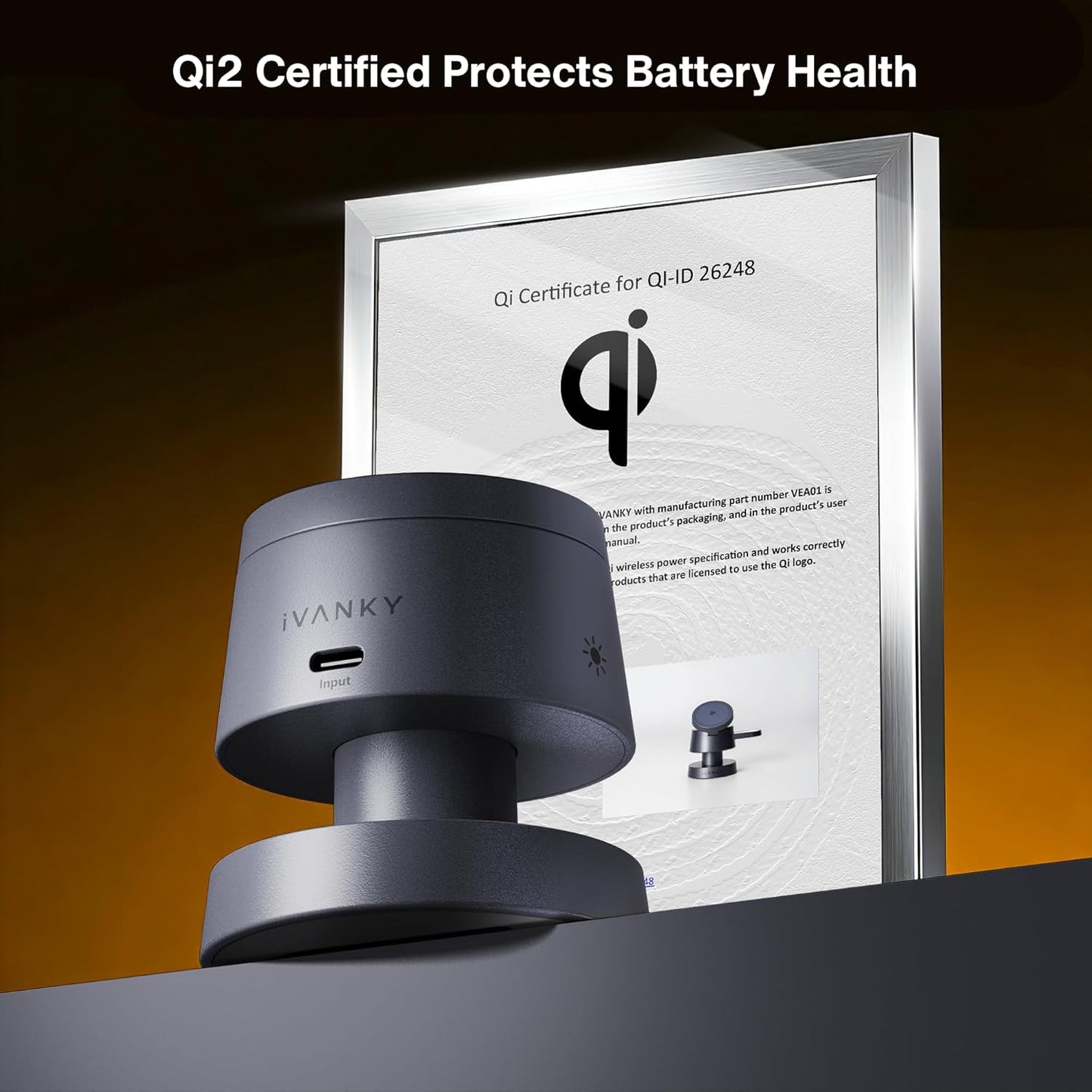 IVANKY 4-in-1 Qi2 Certified Wireless Charging Station for iPhone, Android, DEMO