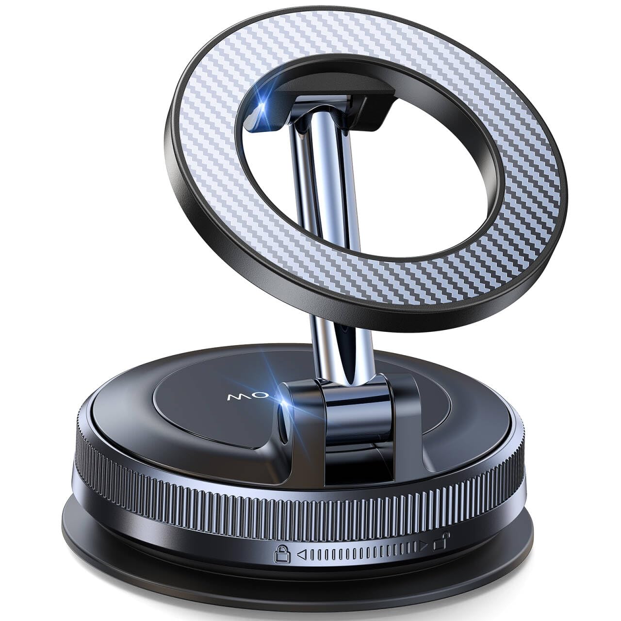 Magnetic Car Car Accessories Phone Holder Mount with Vacuum Suction, Carbon NEW