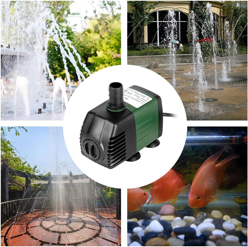 Homvik Submersible Water Pump 1500L/H 25W for Fountain Aquarium Pond Garden DEMO