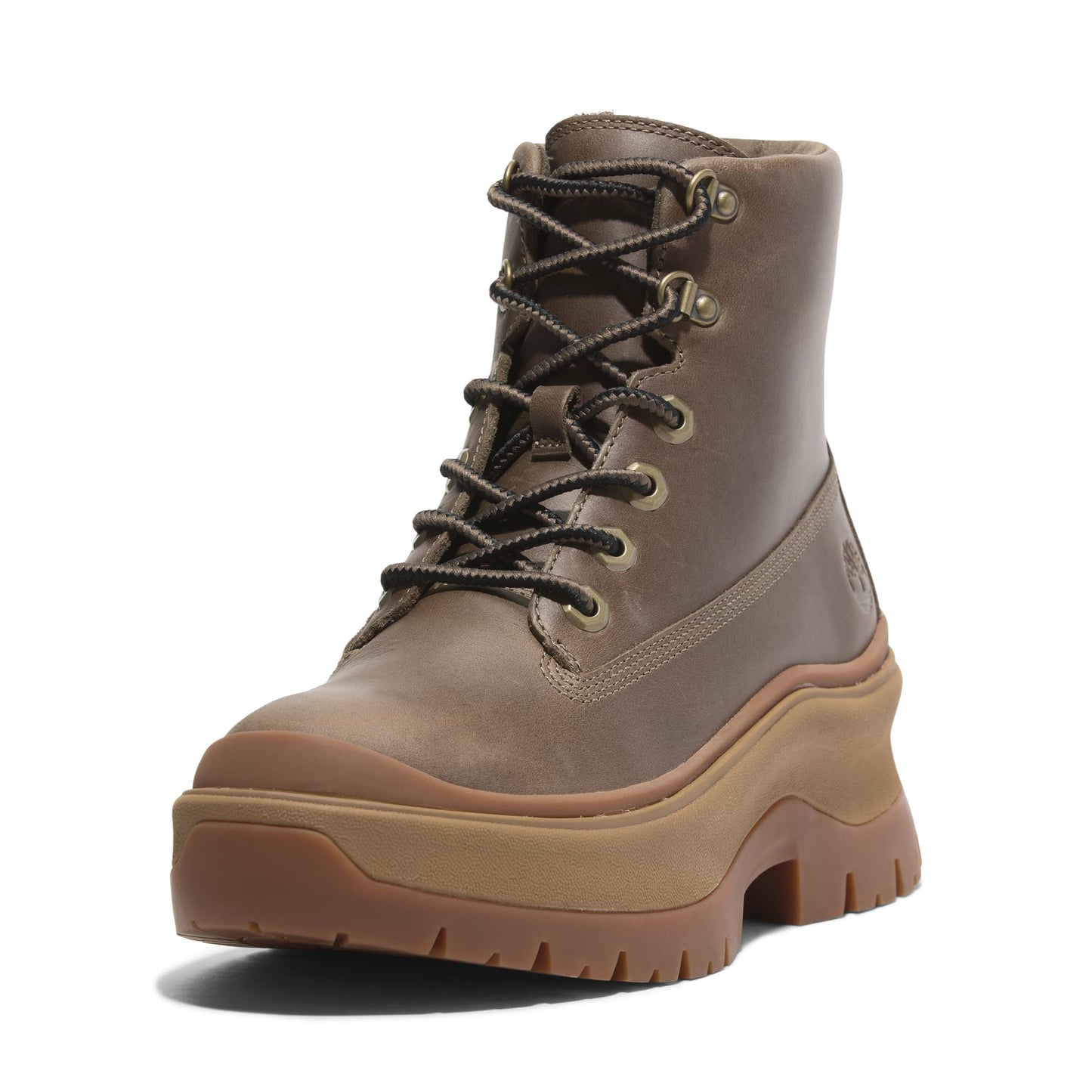 Timberland Roxie Lane Mid Lace-Up Fashion Boots Medium Brown Full Grain US 6 NEW
