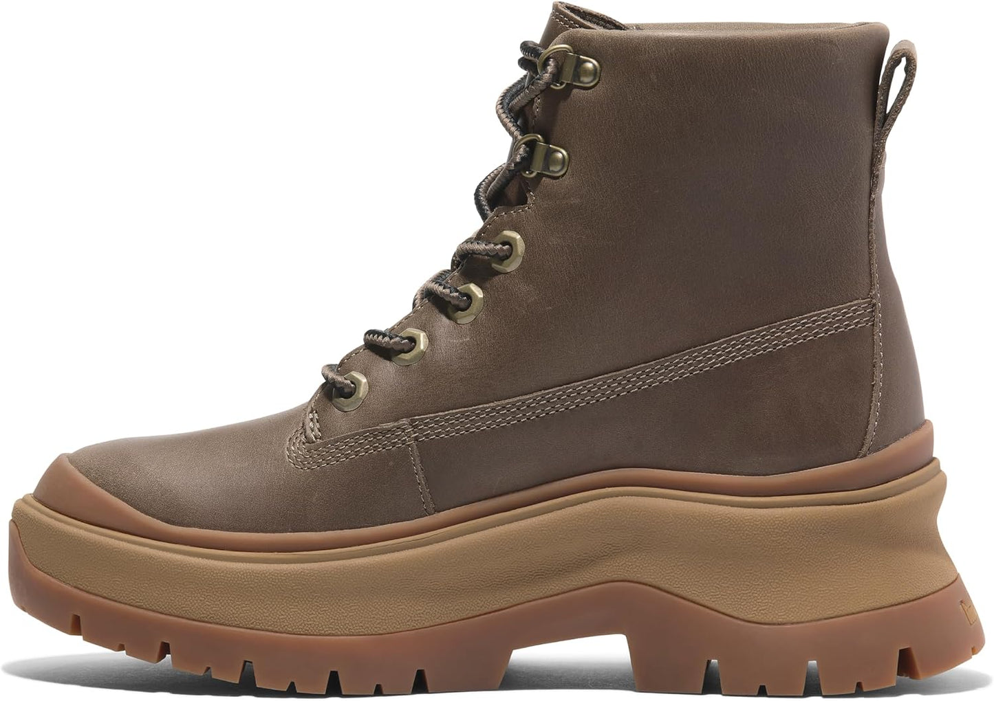 Timberland Roxie Lane Mid Lace-Up Fashion Boots Medium Brown Full Grain US 6 NEW