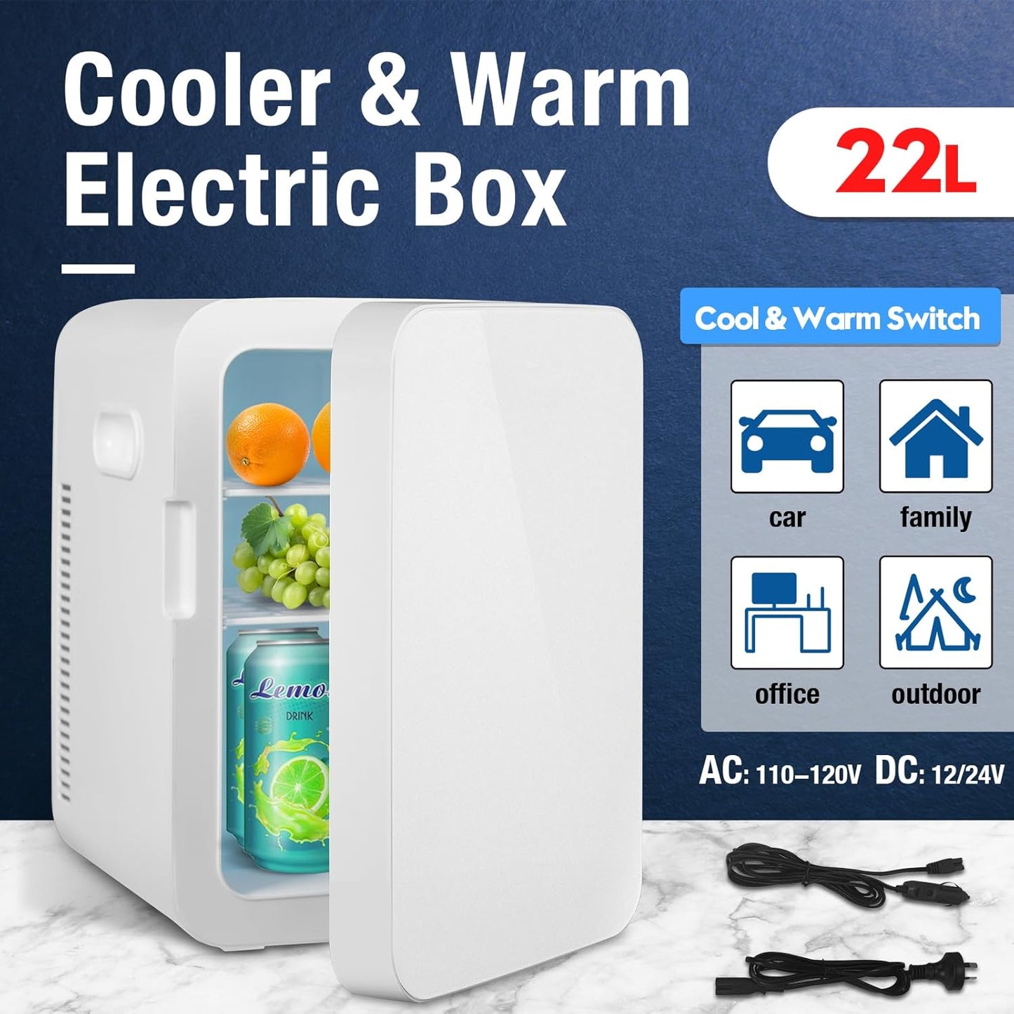 Portable Mini Refrigerators Fridge Compact Car Refrigerator Cooler Freezer DEMO