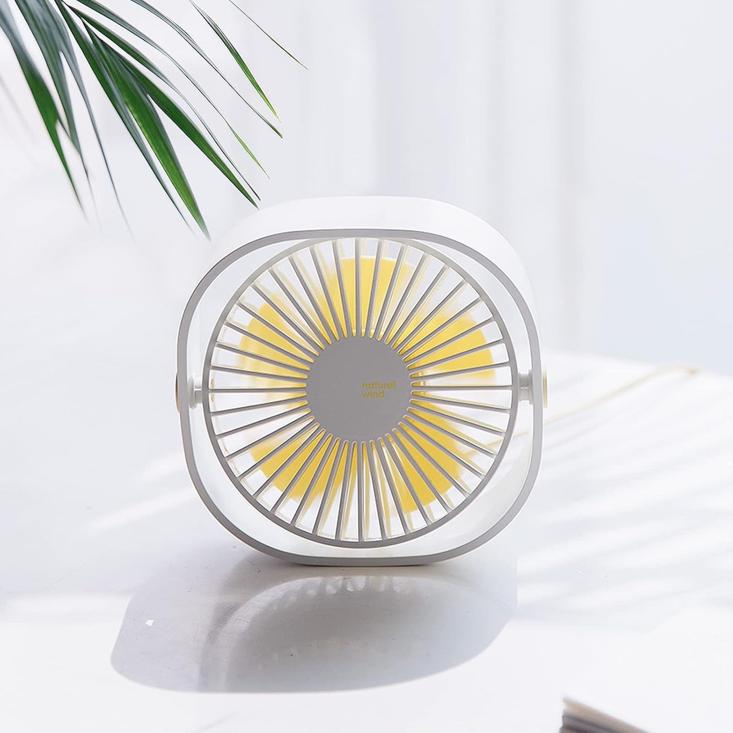 Simpeak Small USB Fans White USB Desk Fan - Quiet Portable Cooling for Home NEW