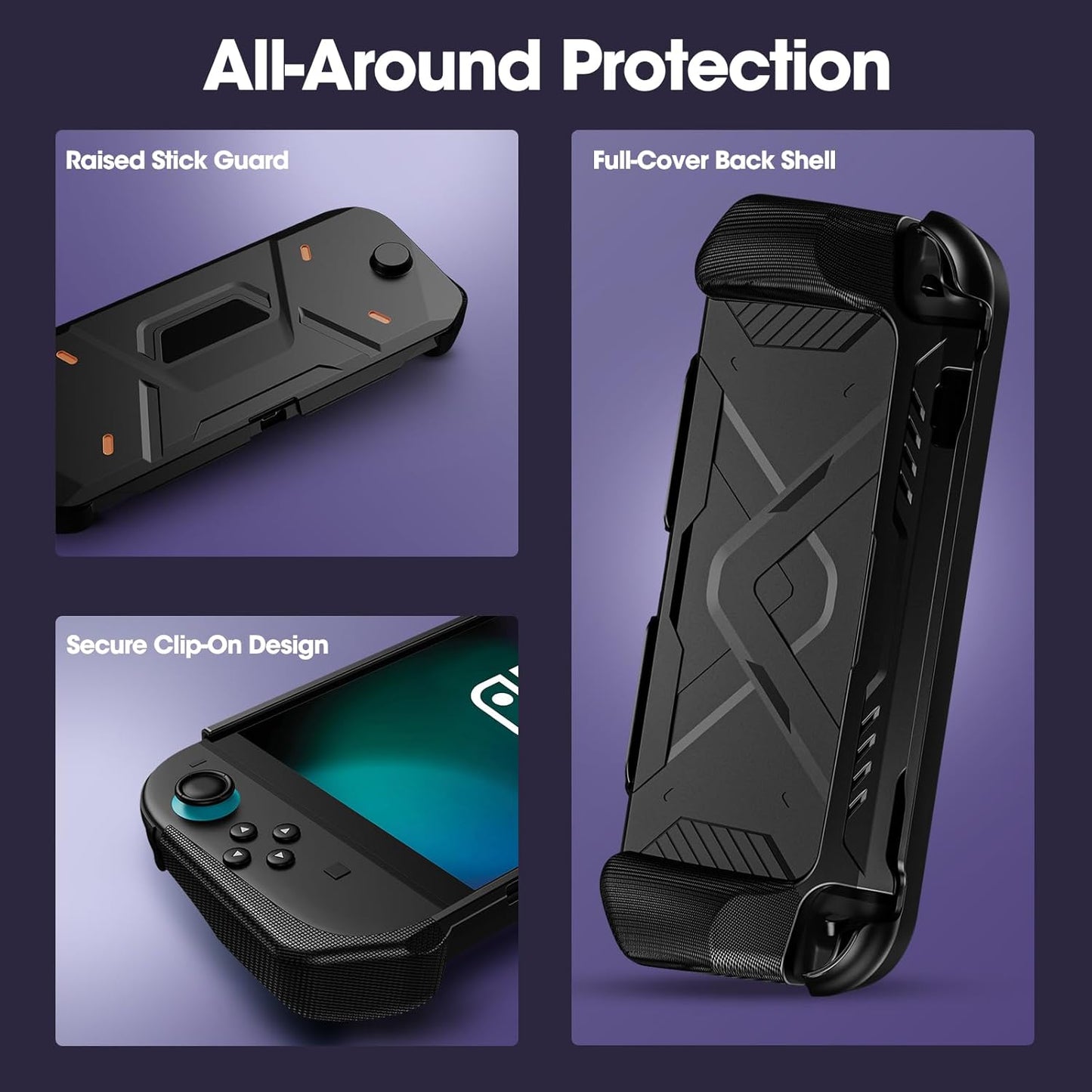 ProCase Protective Hard PC Case for Nintendo Switch 2 Console, Black Size NEW