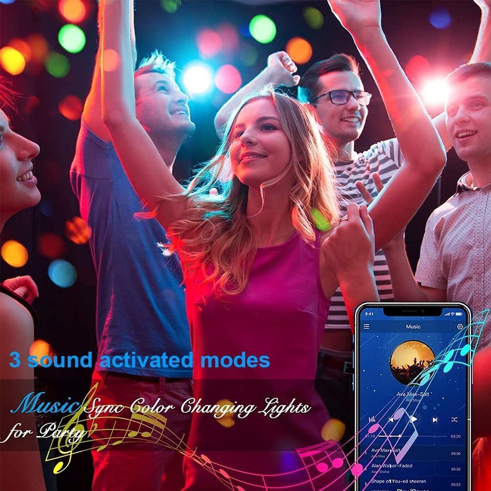 Vibrant RGB Sound Activated DJ Party Stage Lighting Lamps for Disco Ball DEMO