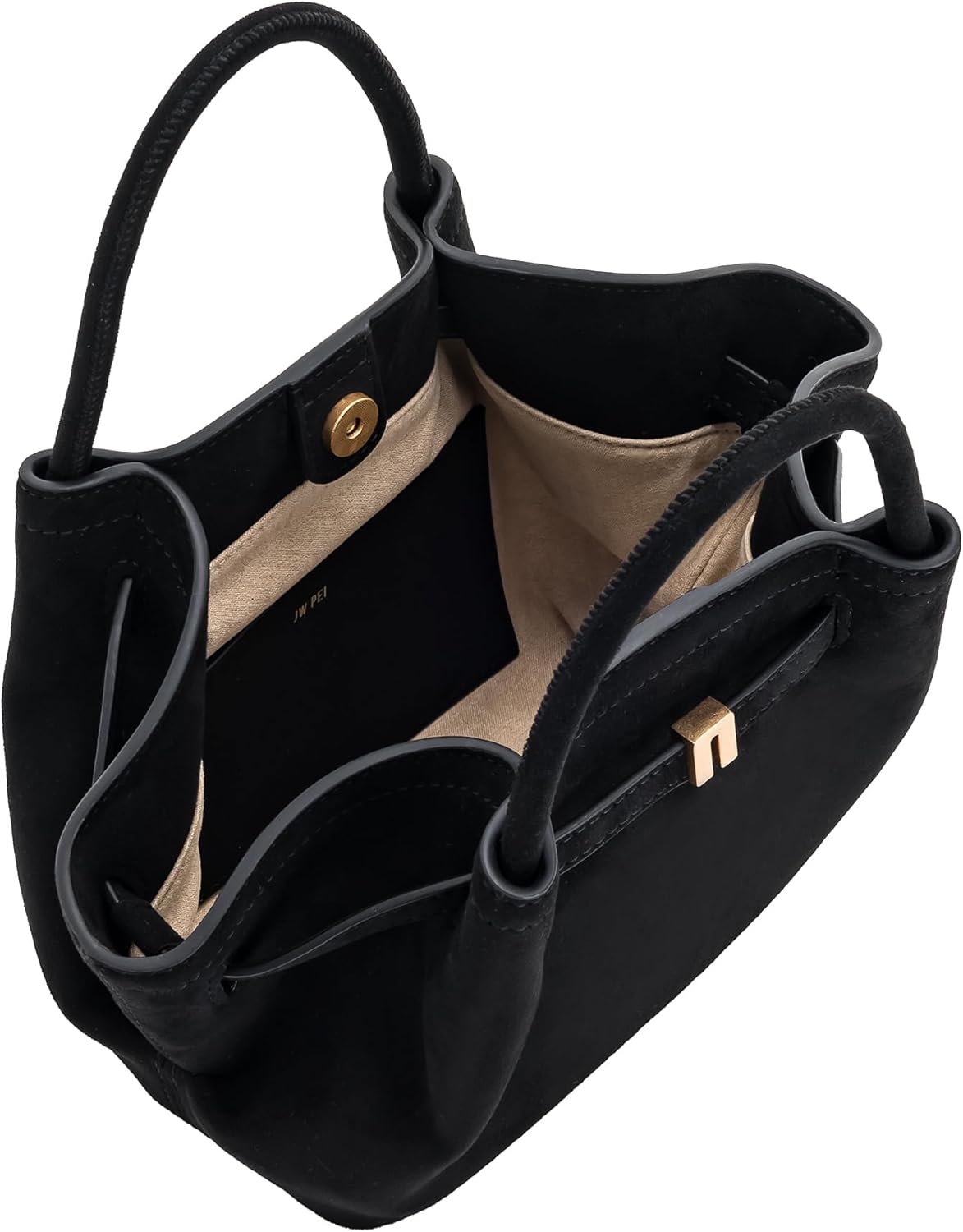 JW PEI Totes Hana Mini Tote Bag - Compact Black Handbag for Women, NEW