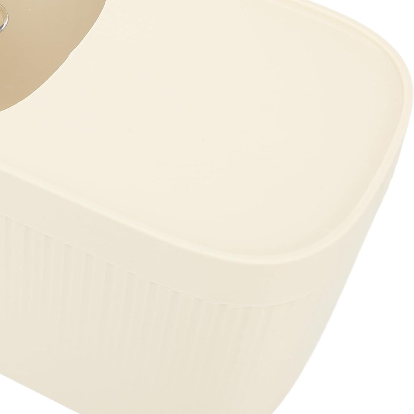 Plastic Cereal Containers Sealed Rice Bucket Bin Clear Scale White Size NEW